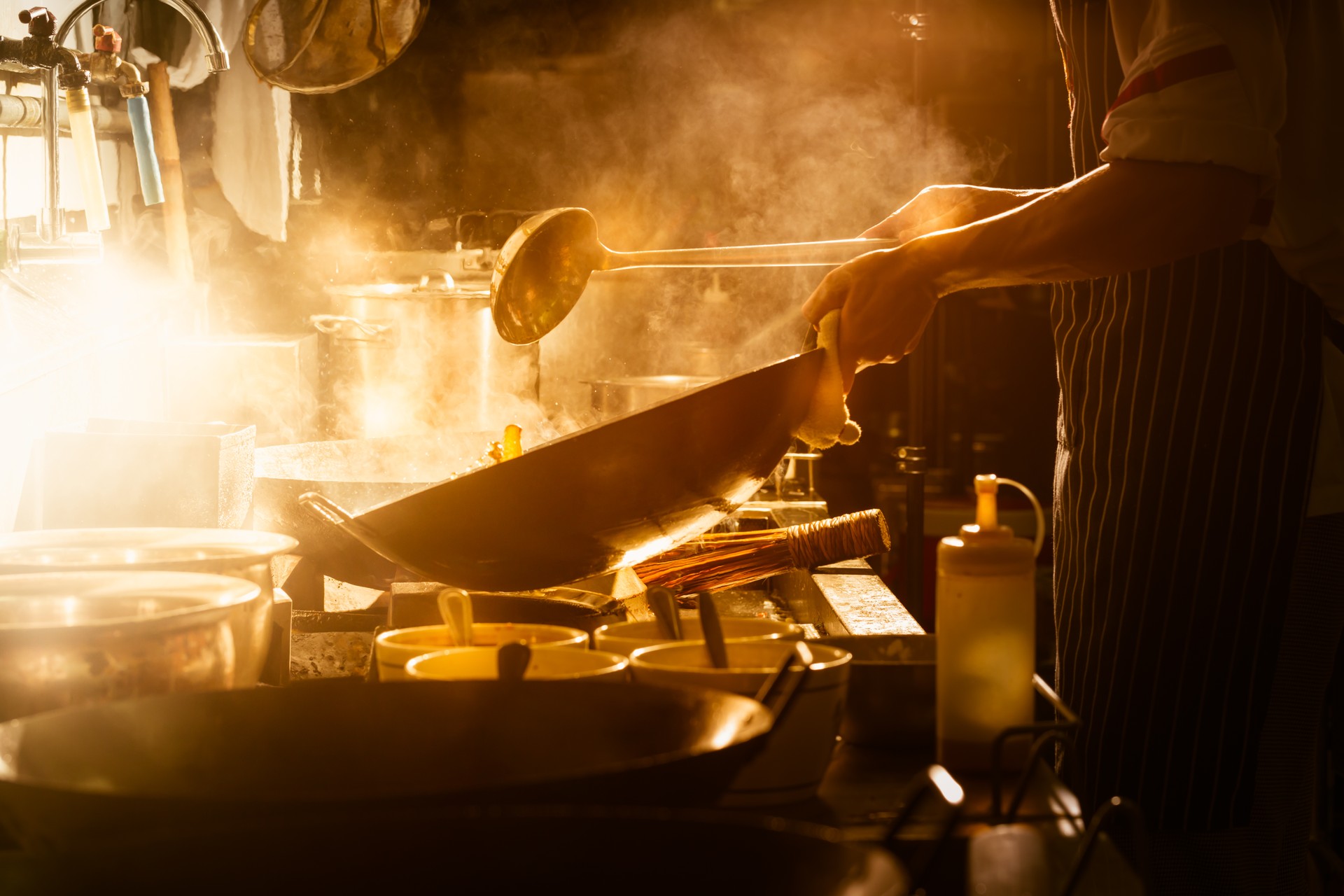 Cooking with chef